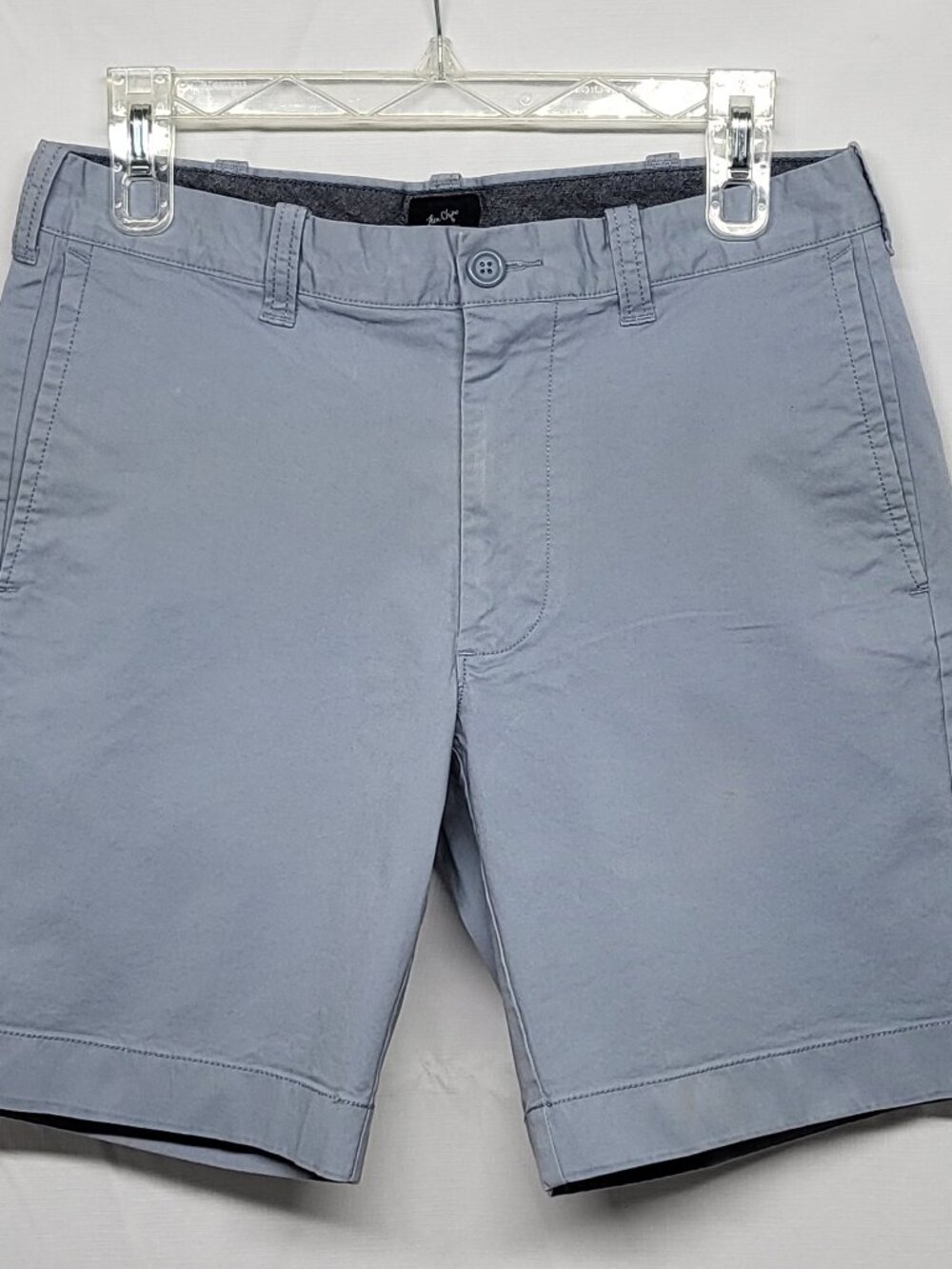 J Crew Flex Chino Shorts Mens 30W Preppy Cotton Elastane Blue